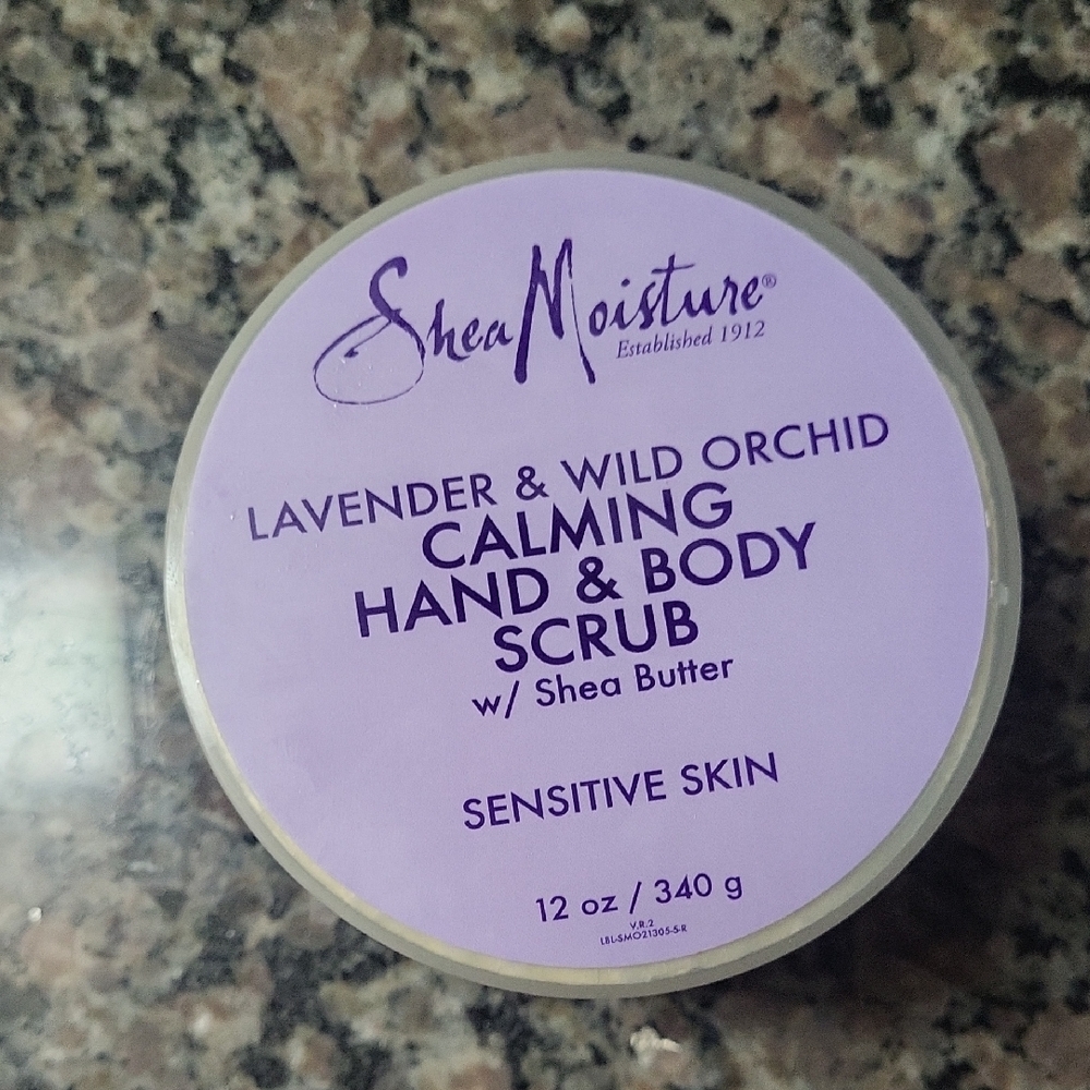 Shea Moisture Purple Exfoliant & Scrub for Bath & Body 12 oz new as pictured